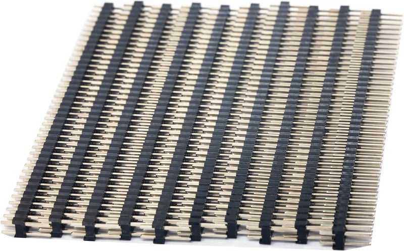 whiteeeen 10pcs Break-Away 0.1" 2 x 40 Pins Strip Dual Male Header 2.54mm Double Row Straight Pin Header Connector - Image 3